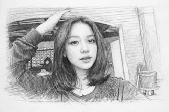 draw anything with pencil sketch profesionally