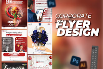 design creative professional corporate flyer or one pager