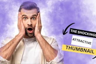 desgin eye catching youtube thumbnails
