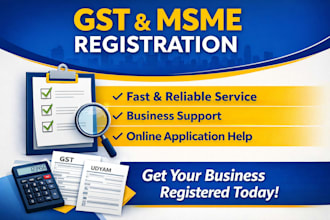 help you with gst registration and gst related work