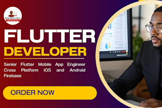 be flutter app developer mobile app developer flutter android ios firbase api