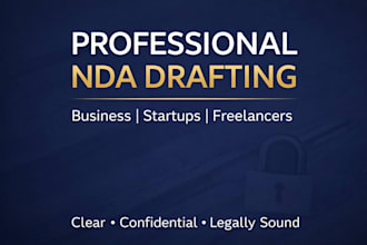 draft a non disclosure agreement nda for your business