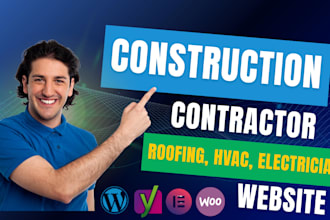 design contractor, construction, roofing, hvac, remodeling, plumbing website