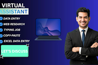 do data entry, copy paste, web research, excel date entry