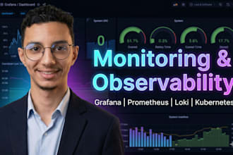 set up full observability stack with metrics, logs, and alerts