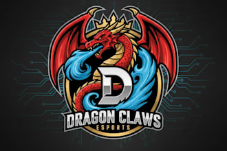 design a custom mascot logo for your brand or team