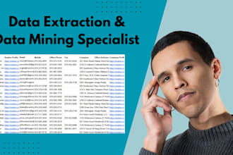 provide lead generation with data extraction and data mining