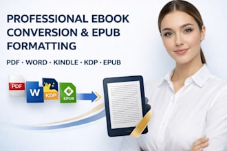 convert PDF to epub and kindle ebook for amazon KDP