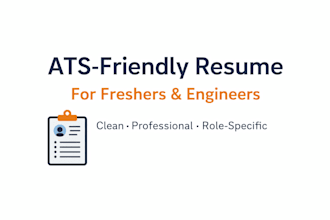 write an ats resume for engineering internships and freshers