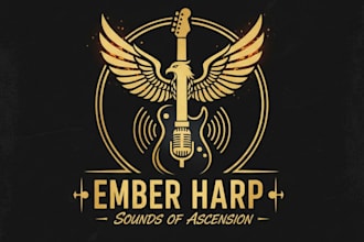design a professional musician logo for your brand or stage identity