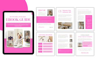 design ebook, lead magnet, workbook and PDF design in canva