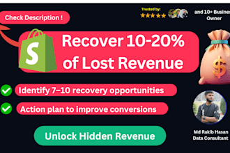 analyze your shopify store funnel to recover revenue and increase conversions