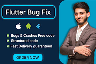 do flutter bug fix and fix errors and crashes in your flutter app