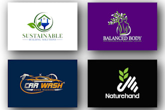 do modern minimalist business brand logo design