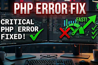 fix PHP errors, critical bugs and server issues fast