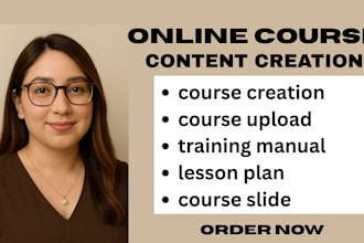 online course content creator course creation course curriculum elearning course