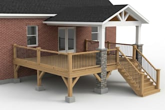 draw covered  patio, porch, sunroom and home addition drawings for city permit