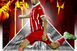 design custom football posters and matchday graphics