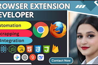 create custom chrome extension and browser automation