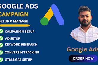setup and manage google ads campaign for your business