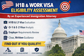 assess your h1b or work visa eligibility
