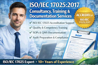provide iso 17025 consultancy, training and documentation