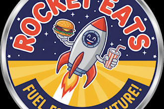 design a professional fast food logo for your restaurant or brand