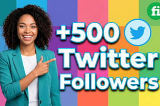 add new 500 twitter followers