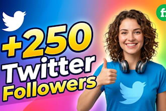 add new 250 twitter followers