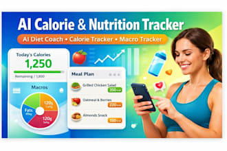 build ai calorie nutrition tracker app, diet planner  macro app, ai voice agent