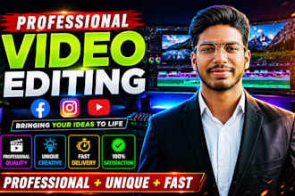 professional facebook ads video editing for instagram short video edit expert