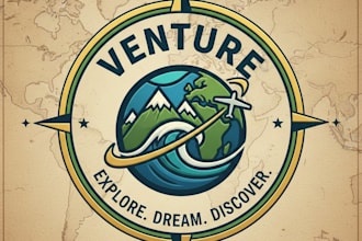 design a premium travel logo design for your brand