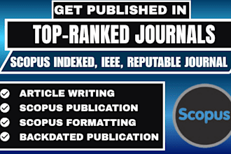 provide scopus q1 to q4 article writing, formatting and full publication support