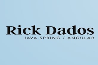 develop front end and back end applications using angular and java spring