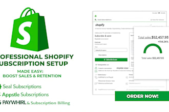 build a shopify subscription box store and setup shopify recharge subscriptions