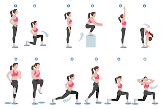 draw unique flat yoga pose, workout, fitness illustration