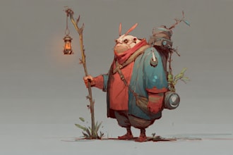 design a concept art character or object