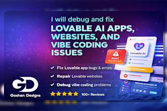 debug and fix lovable ai apps, websites, and vibe coding issues