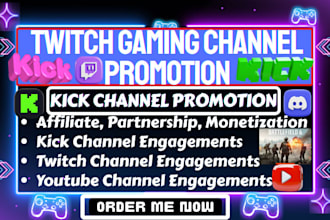 do twitch affiliate marketing follow kick channel promotion and viewers funnel