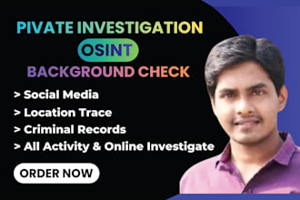 do osint investigation and analyze digital footprints