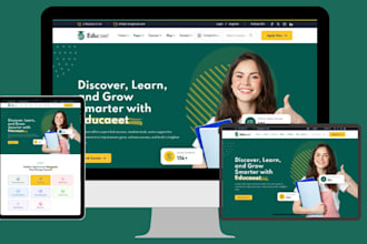 build lms elearning website lms educational website blocksy school website
