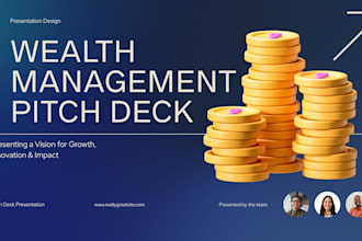 design wealth management pitch deck investor presentation