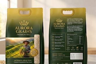 design professional mylar bag, stand up pouch, and supplement label design