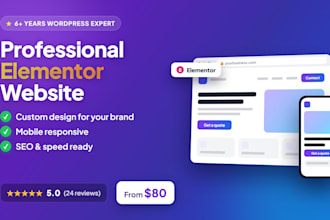build a professional wordpress elementor website