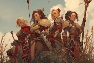do dungeons and dragons, rpg party or any dnd character