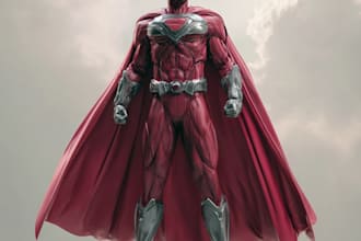 illustrate powerful superhero artwork in comic book style