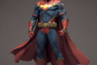 design custom superhero illustrations for comics and posters