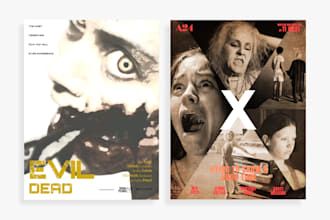 design dark and cinematic movie posters