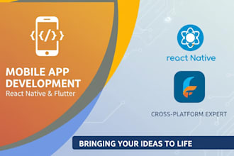 build develop ios android apps using flutter react native