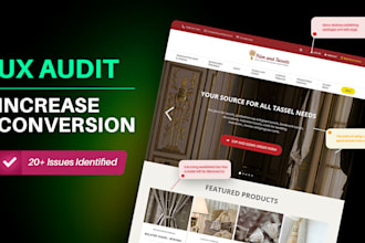 perform a professional website UX audit to improve conversions